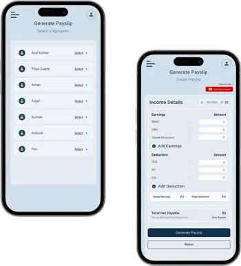 Waggex automatic payslip generator showing one-click payslip generation and centralised salary records India