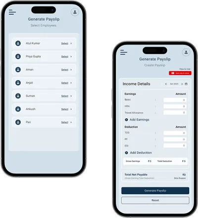 Waggex automatic payslip generator showing one-click payslip generation and centralised salary records India