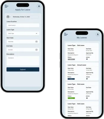Waggex online leave and attendance management system showing unified tracking and smart leave workflow India